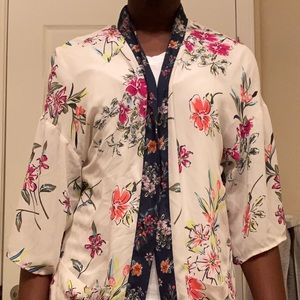 Long flower cardigan